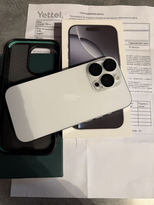 Iphone 16 Pro 128 GB white titanium Yettel