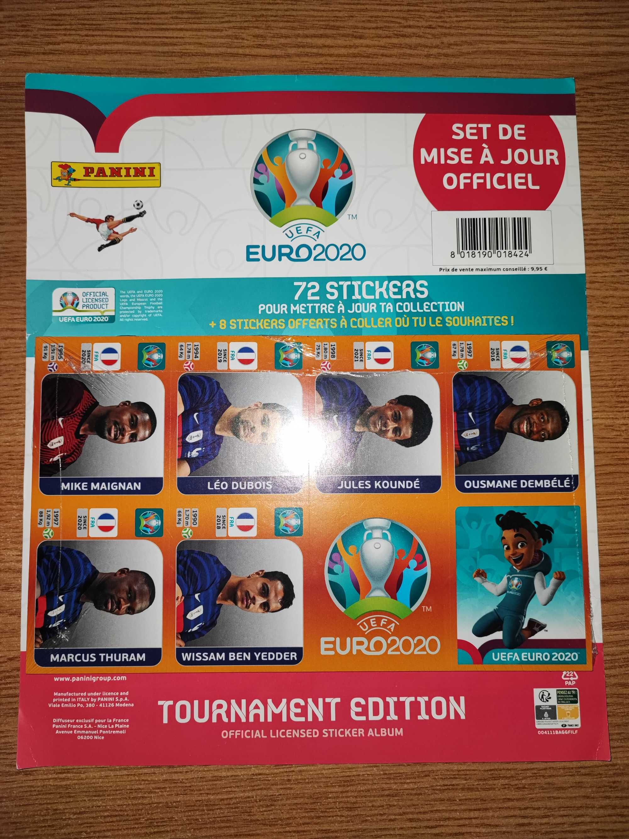 Set Panini Update Euro 2020 Tournement Edition Special Franța!