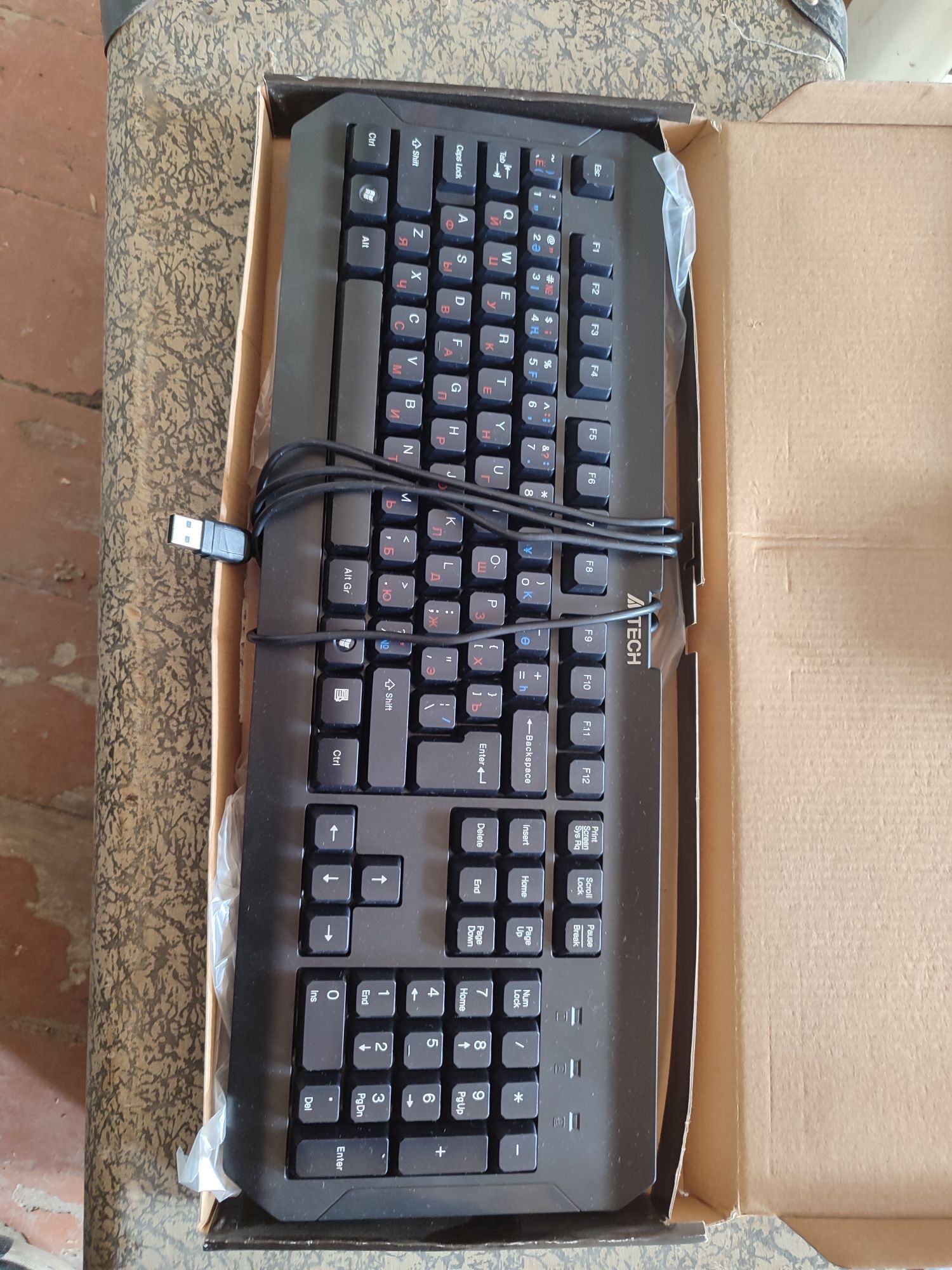 Клавиатура A4Tech K-100 цвет черный