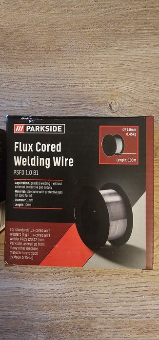 Sarma de sudura Parkside Flux Cored – 0.6/0.8 mm – Noi sigilate