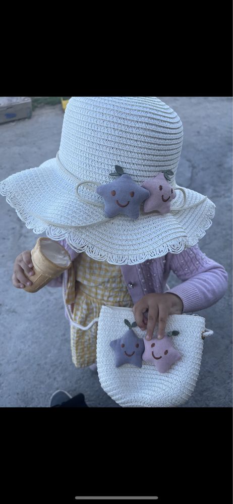 Шляпы детские +сумка