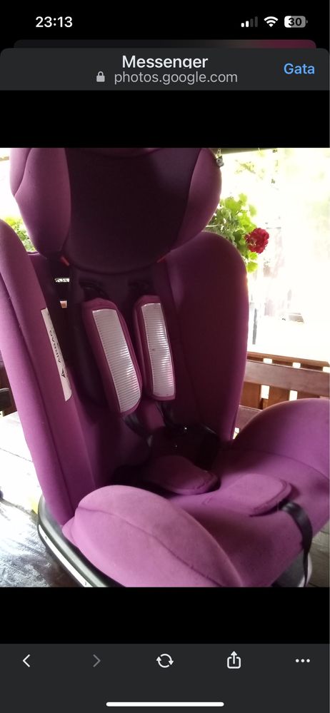 Scaun auto cu prindere isofix rotire si eabatate