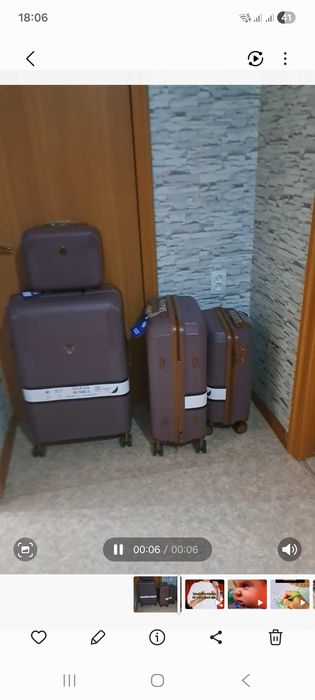 Продам новый средний чемодан