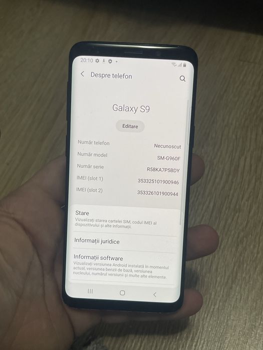 Vand Samsung Galaxy S9 ! Stare aproape perfecta