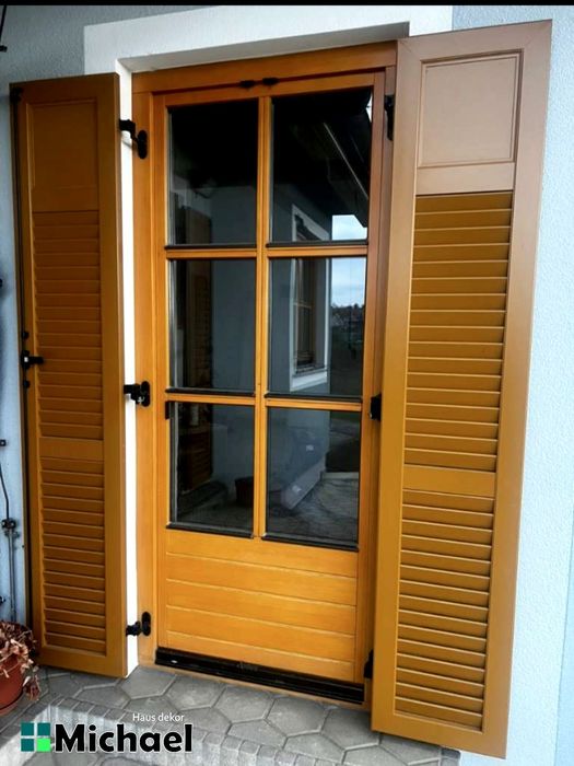 Usi terasa lemn masiv,obloane aluminiu,Austria(Christopher 8521)