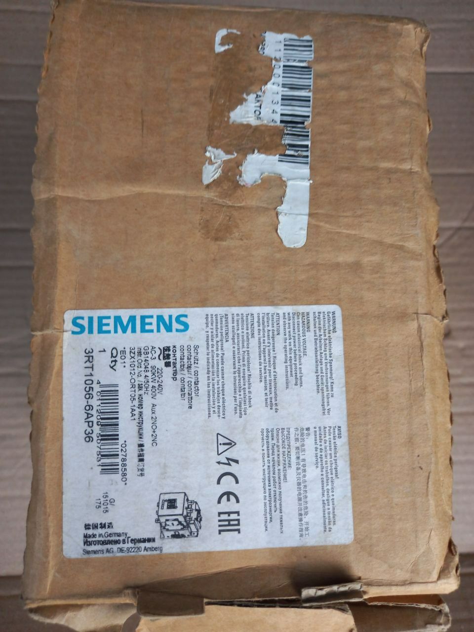 Siemens контактор Siemens 3rt1056-6ap36