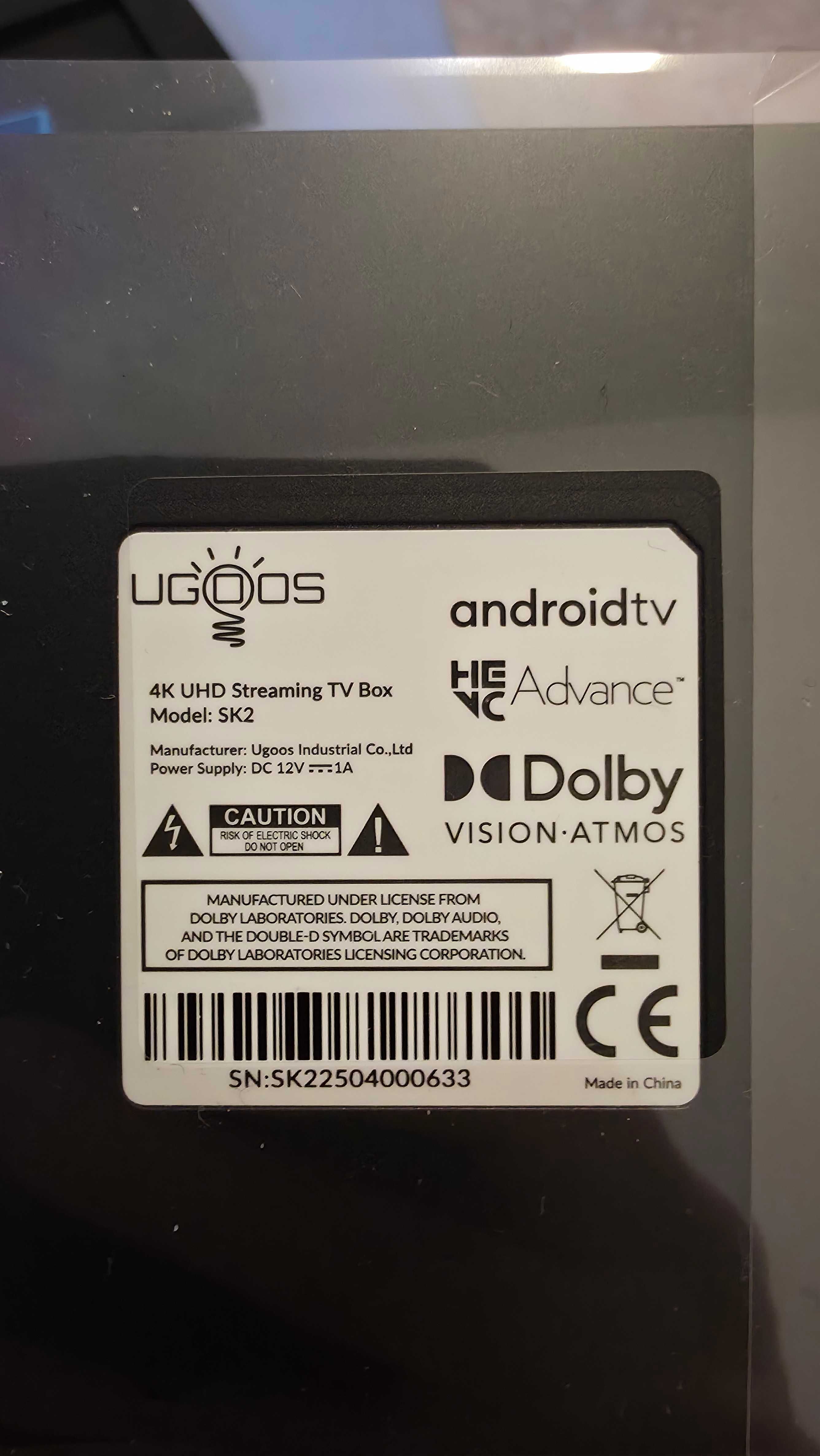 UGOOS SK2 – 4K Google TV 32/4 GB бокс, WiFi 6,BT 5.2