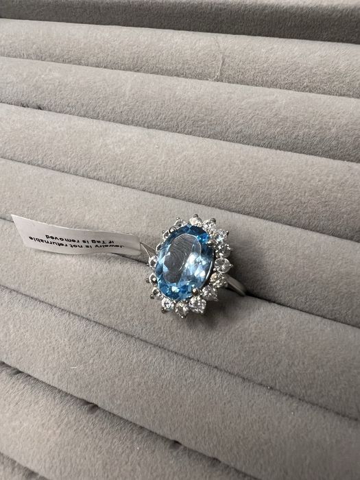 Inel din argint 925 cu topaz natural de 9.79ct