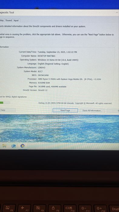 Laptop lenovo ryzen 5