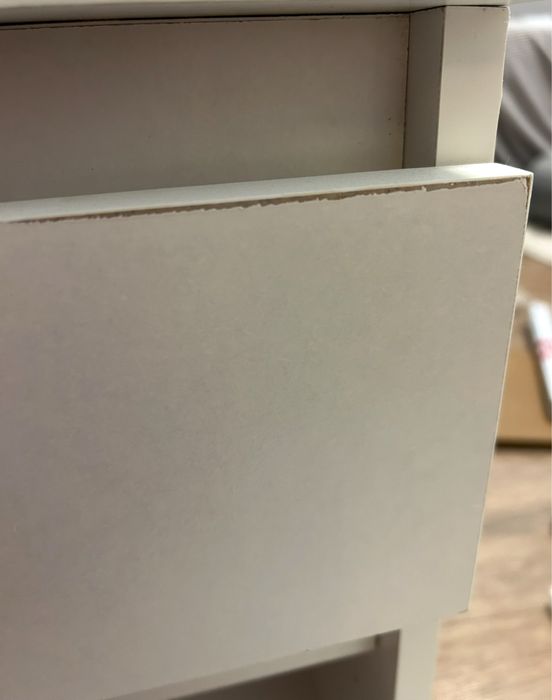 Noptiere noi, 2 buc., alb, 40x35x50 cm