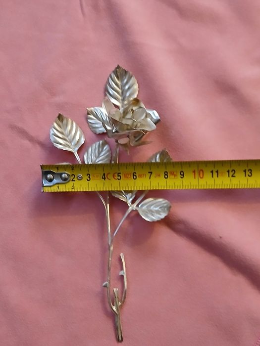 Trandafir argint masiv 800