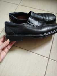 мъжки черни обувки естествена кожа марка ECCO