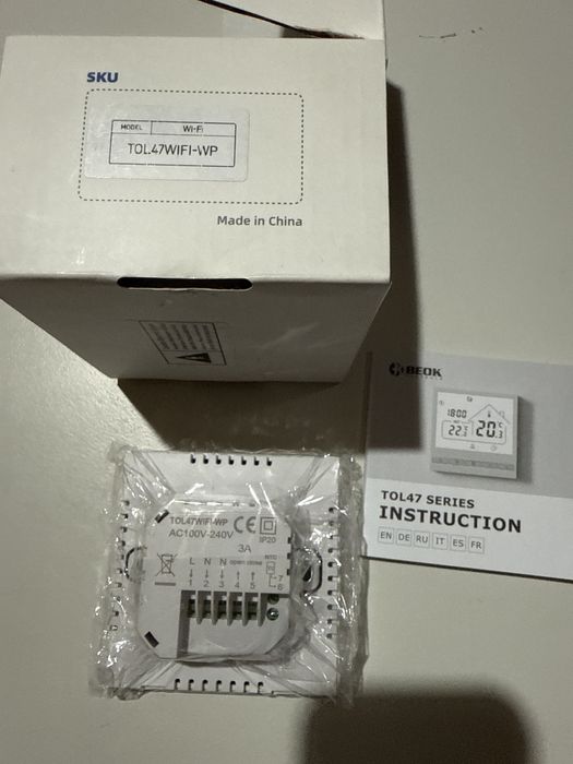 Termostat Beok TOL47WIFI-EP Smart centrala,boiler,pardoseala,incalzire