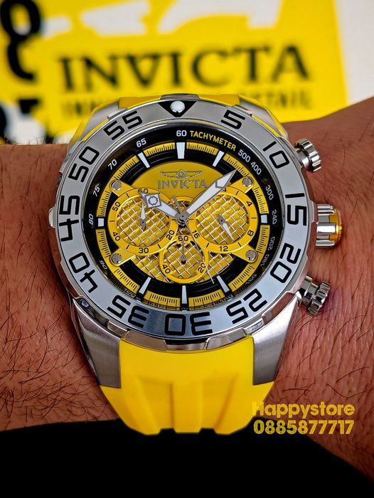 INVICTA Pogo Yellow 50mm, Инвикта нов ръчен часовник