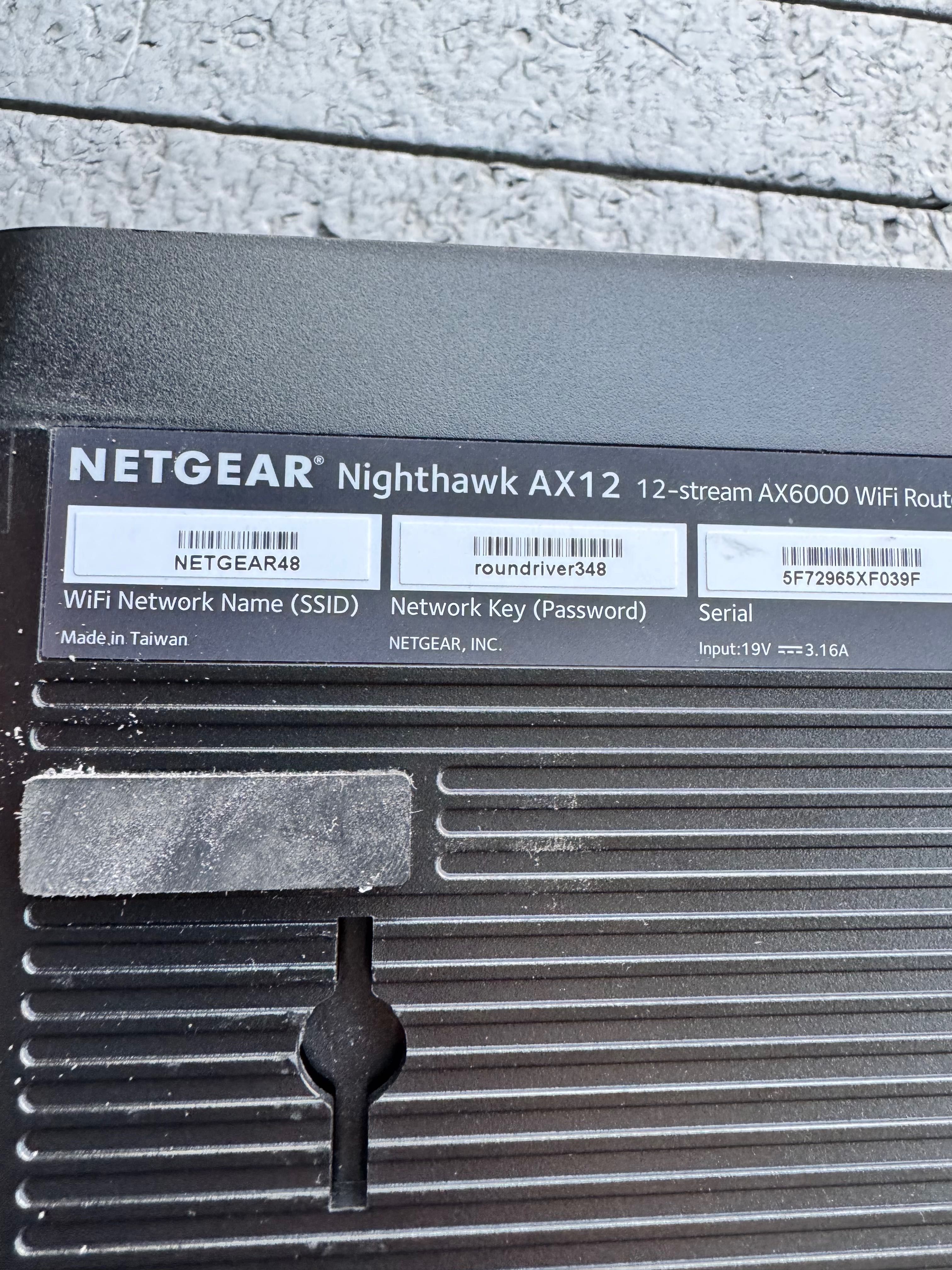Router Netgear AX12 AX6000 RAX120 Nighthawk Wifi 6