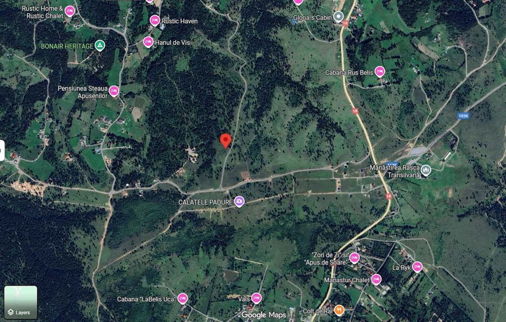 Teren de vanzare, 1000 mp, in zona Belis / Calatele Padure (jud. Cluj)