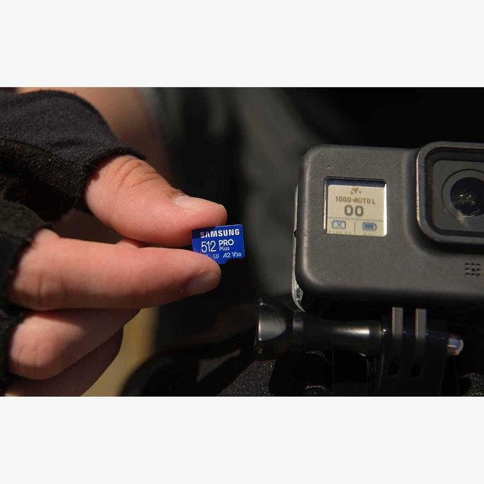 Карта памяти Samsung PRO Plus microSD + адаптер,  512 ГБ, до 180 МБ/с