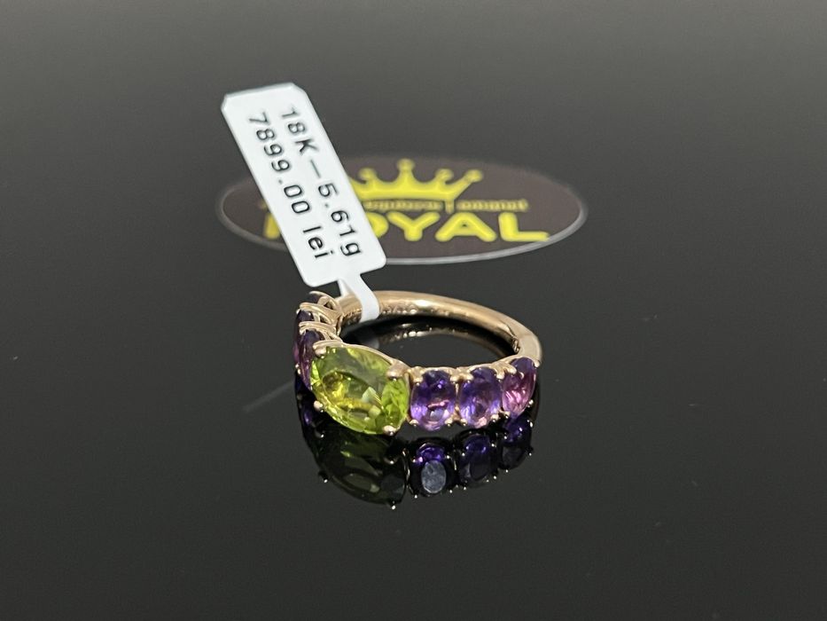 Bijuteria Royal CB : Inel dama aur 18K cu diamante naturale