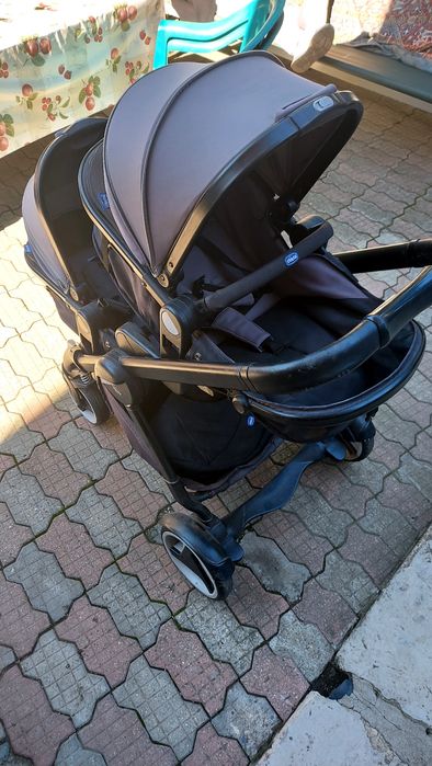 Carucior gemeni Chicco Fully Twin, Stone