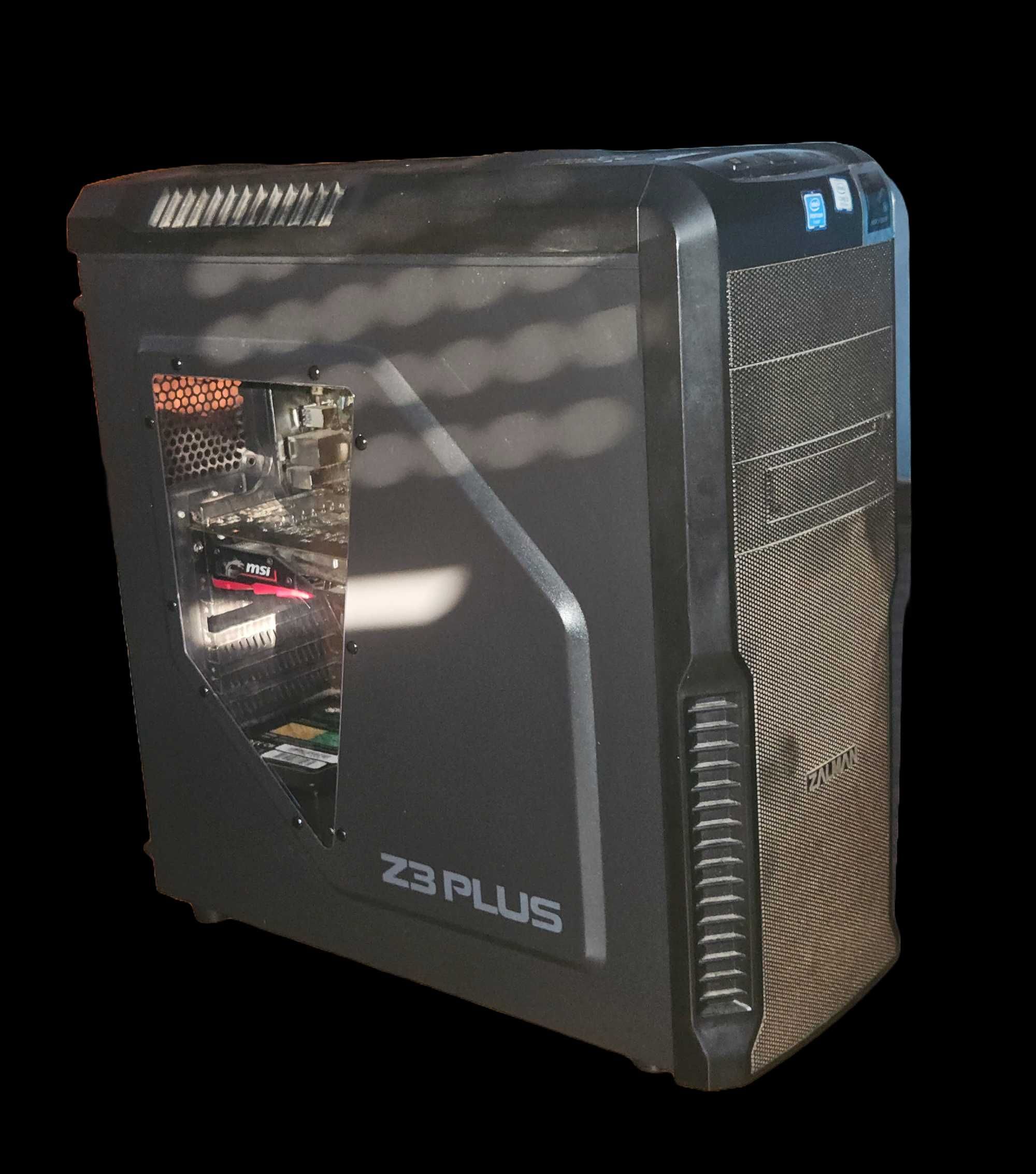 PC i3 7100, HYPERX 4 GB RAM, MSI GTX 1050TI, WD HDD 1TB + K SSD 240 GB