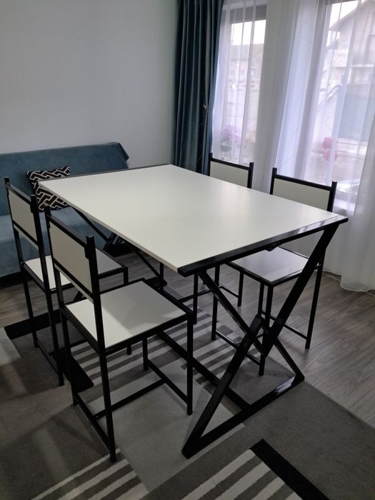 Set masa + scaune model industrial handmade 130cmx90cm