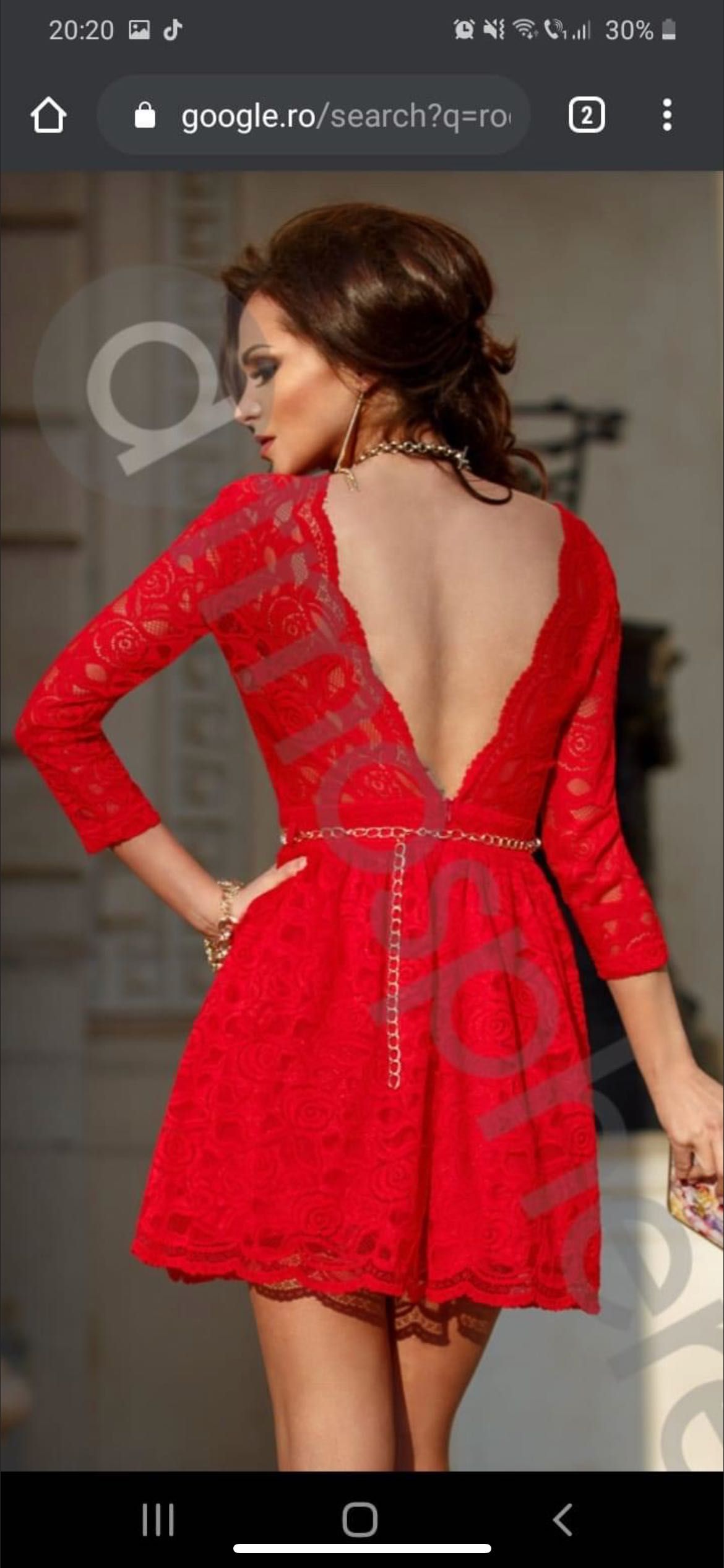 Rochie scurta rosie