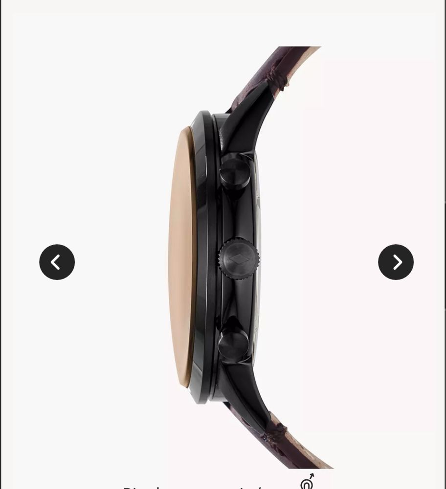 Часовник Fossil FS347 с кожена каишка Хронограф