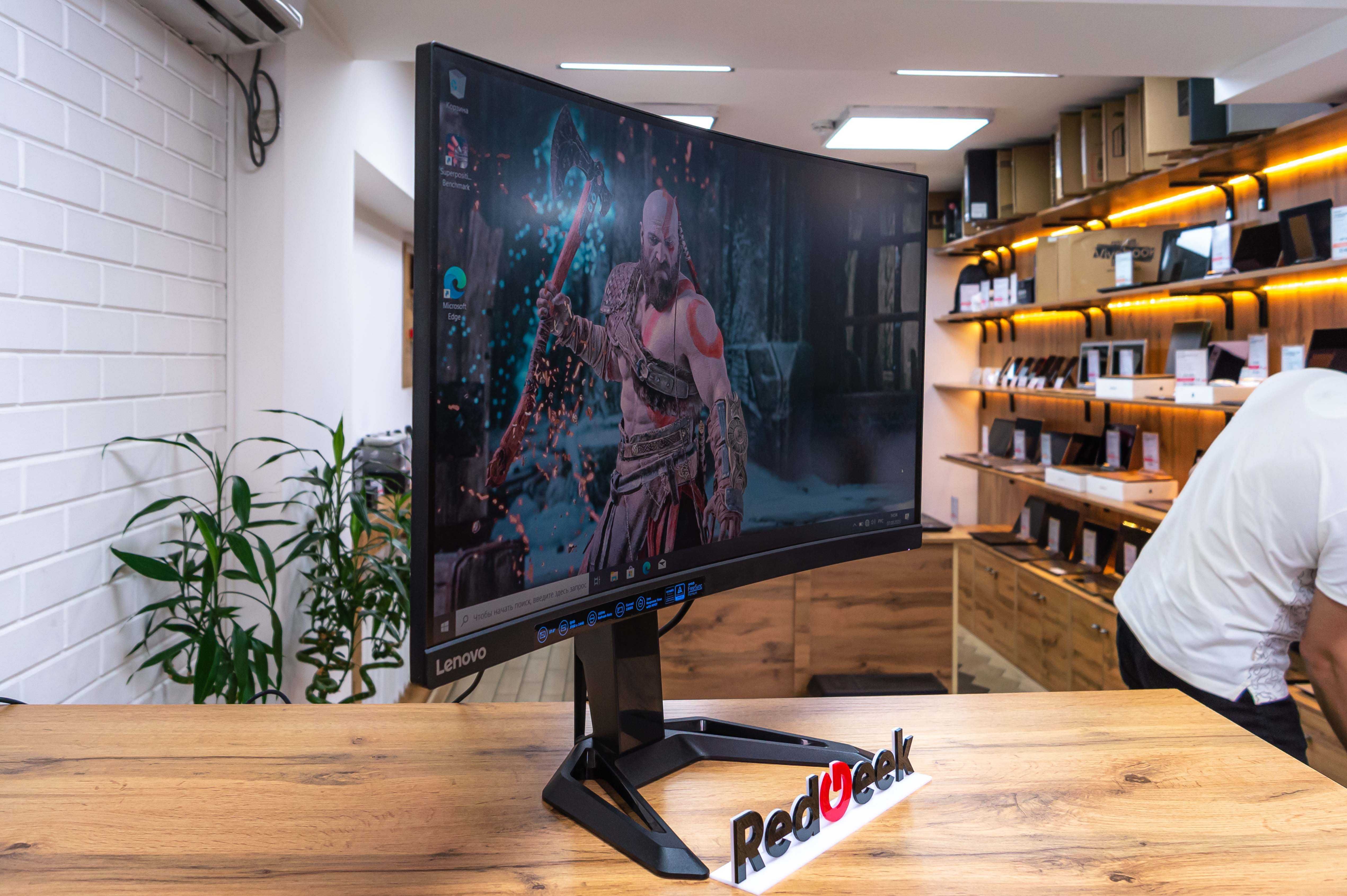 Новый Монитор Lenovo G27qc-30| 27"|2K|165Hz|Распечатанный| Red Geek