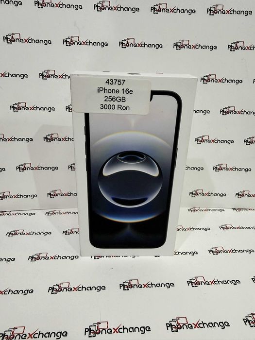 iPhone 16e Black Neverlocked 256GB Sigilat