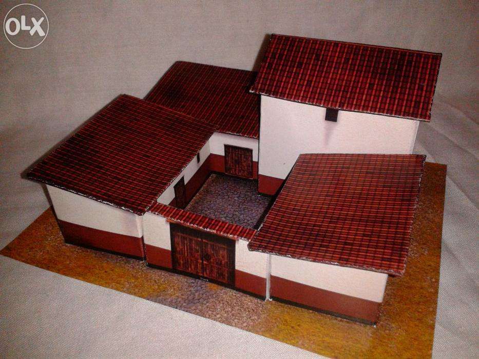 Macheta casa vila romana 1/87 pentru diorama romani Roma