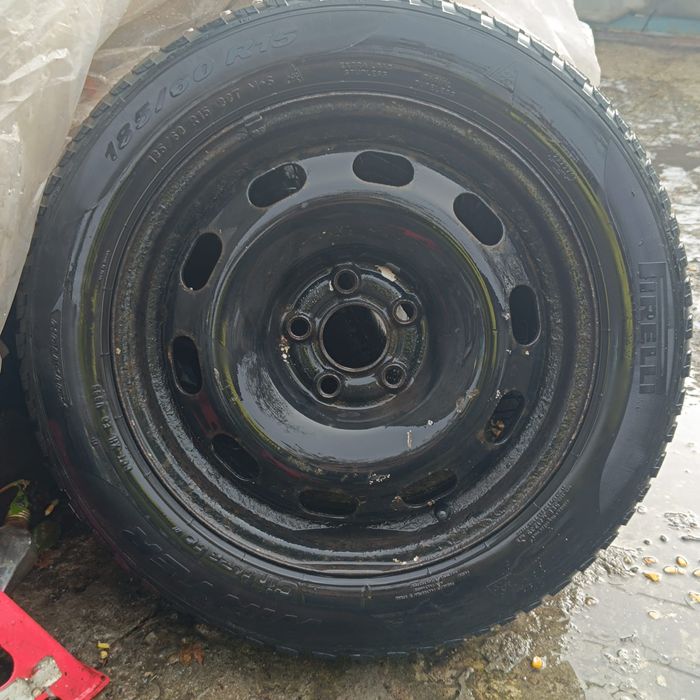 Set jante + cauciucuri 5x100 185x60 R15