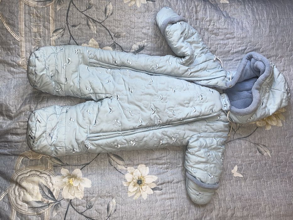 Зимний комбинезон на малыша 3-6 месяцев