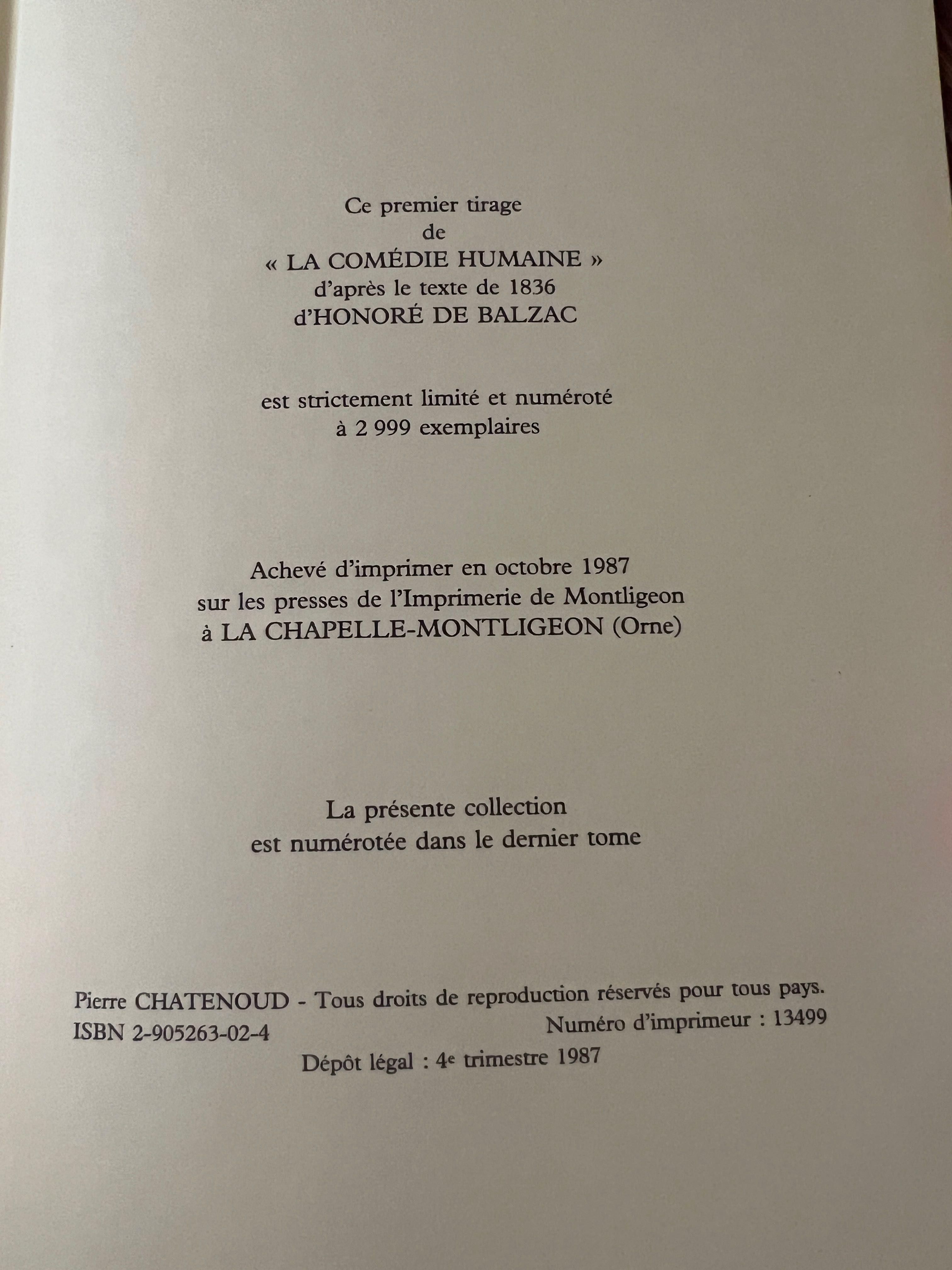 Honore de Balzac - Comedia Umana - 12 Volume - Chatenoud