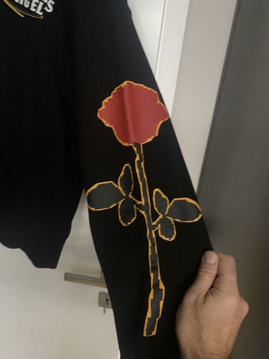 PALM ANGELS SIDE ROSES HOODIE Black/Red.100% oригинал.НОВ.RP - 1200лв