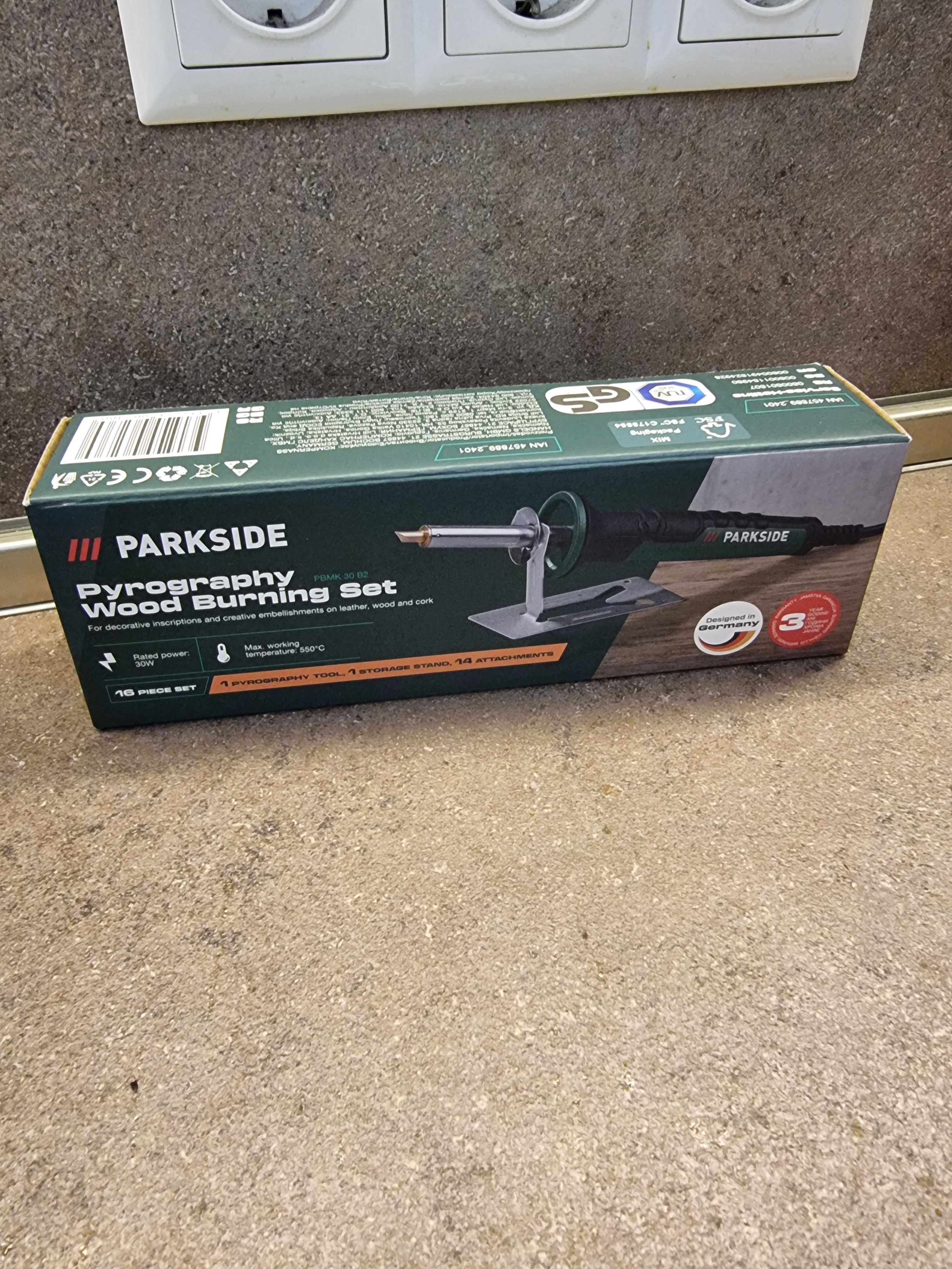Батерия Parkside 2Ah + зарядно пирограф ГАРАНЦИЯ