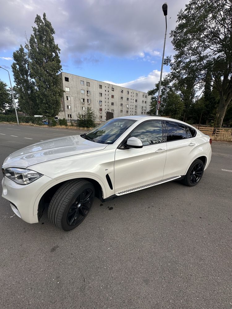 BMW X6 3.0 Diesel 2016 alb perlat