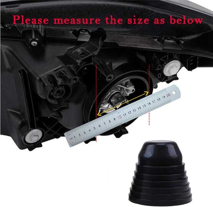 Универсална гумена капачка, маншон за фар, за Лед Крушки