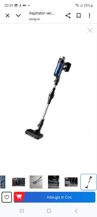 Aspirator vertical Rowenta X-Force Flex 9.60 Aqua RH20C4WO
