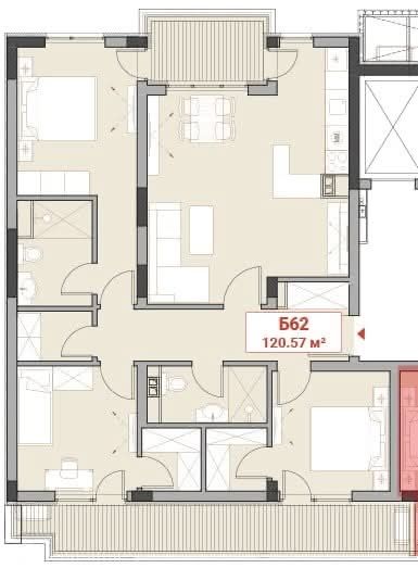 Читистраен апартамент А71 в Комплекс Panorama Residence