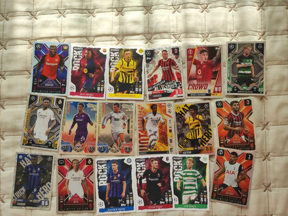 Topps Match Attax extra футболни картички