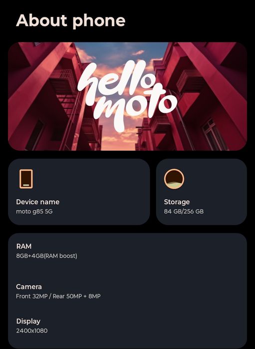 Motorola G85 5G aproape nou