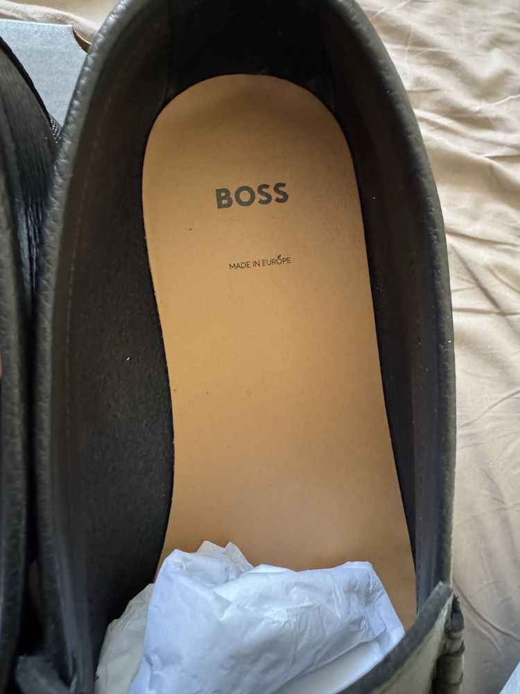 Мокасини Boss - Естествена кожа 100% Original