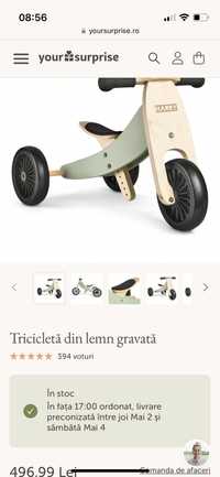 Tricicleta din lemn
