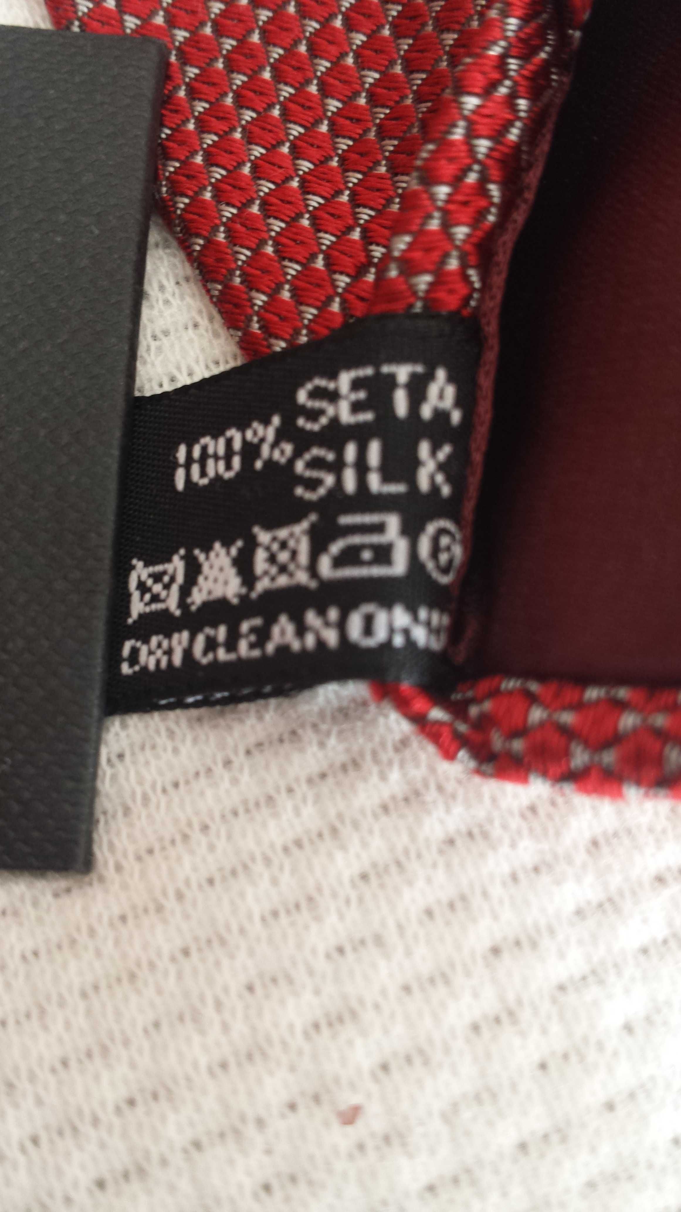 Нова мъжка вратовръзка GIORGIO ARMANI, Италия, коприна (hand made)