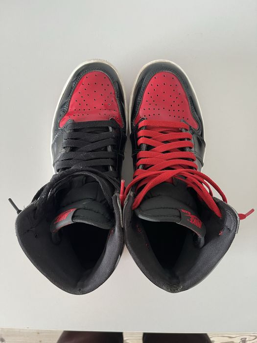 Vand Air Jordan 1 high patent bred