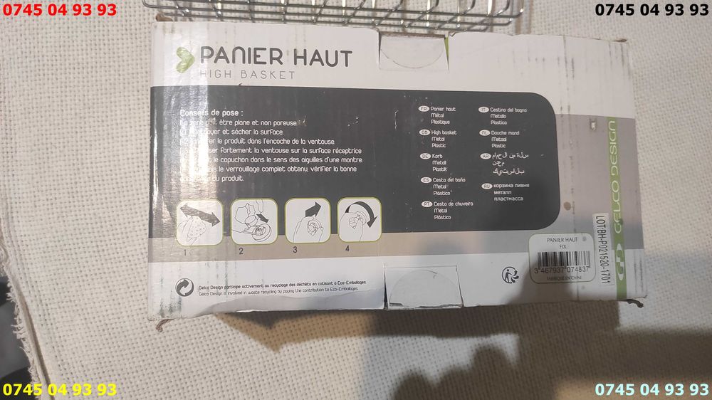 suport cu ventuze aplicabil pe faianta suprafete drepte NOU in cutie