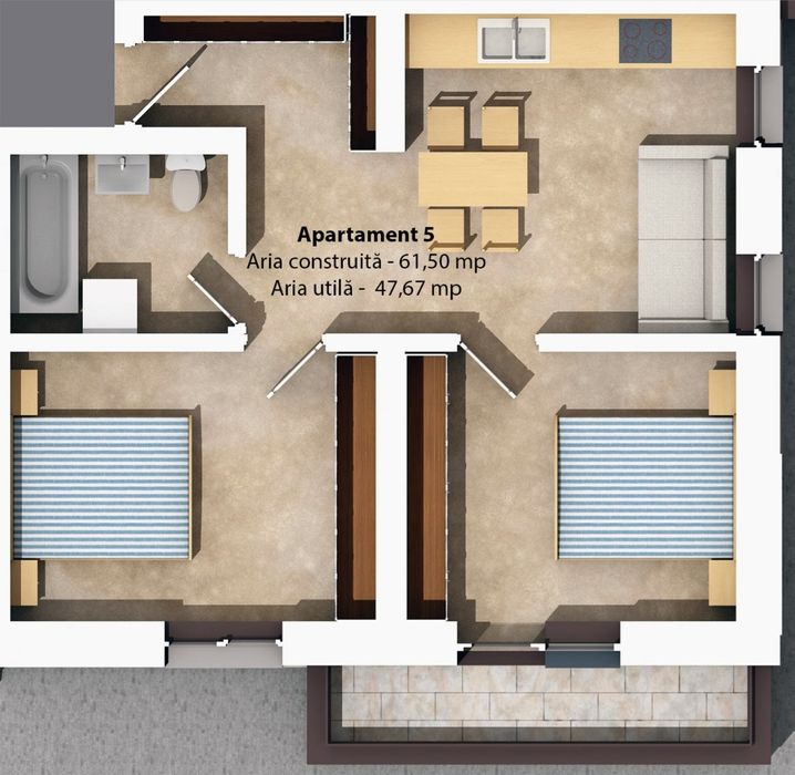 Apartamente noi în zona centrala.