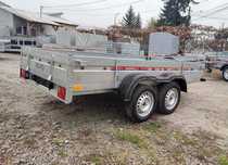 Remorca 750Kg Dimemsiune 300x160x30Cm Cu 2 Axe, CIV Gratuit