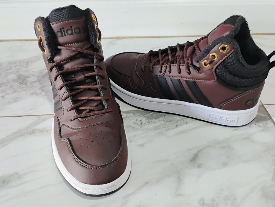 Ghete Adidas Performance Hoops 3.0 Mid Winterzed