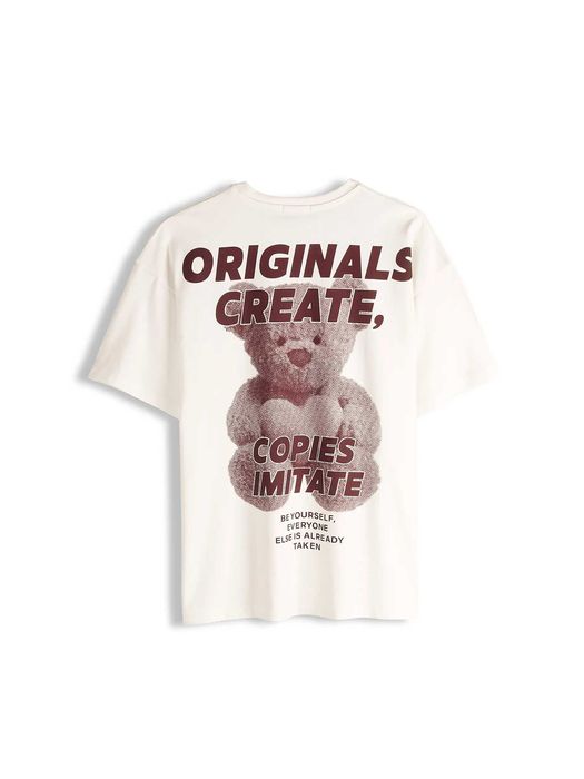 Дамска овърсайз тениска , тениска с мече , дамски Oversized тениски